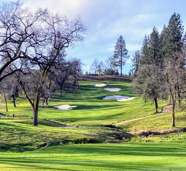 View from a tee box at DarkHorse Golf Club.