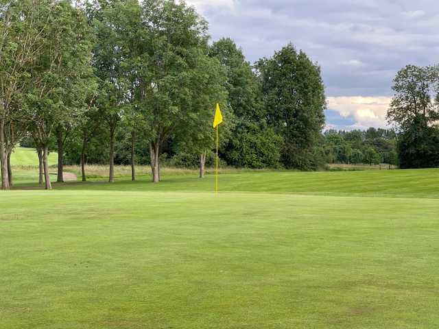 View of the 7th green at Ansty Golf Club.