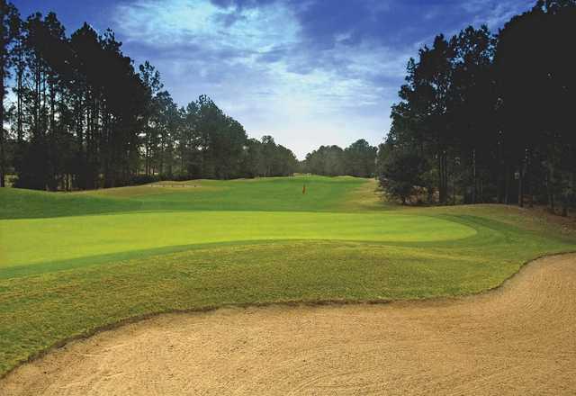 Looking back from the 9th green at Bent Creek Golf Course.