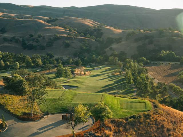 View from the 1st tee at Yocha Dehe Golf Club at Cache Creek Casino Resort.