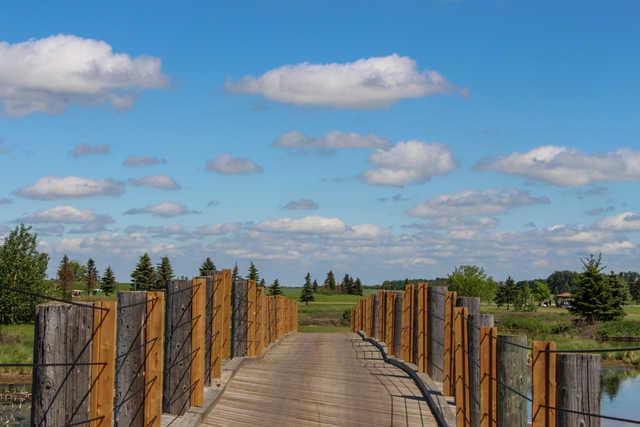 View from a bridge at Cattail Crossing Golf & Winter Club.