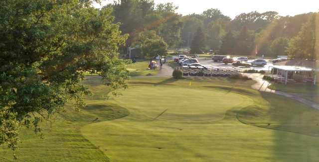 View of the 9th green at Loudon Meadows Golf Club.