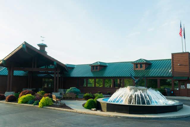 View of the clubhouse at Eagle Pointe Golf & Tennis Resort.