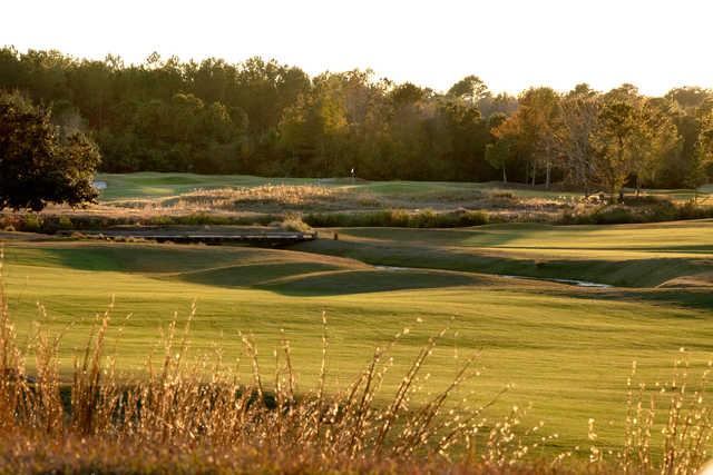 View of a green from the Heathland Course at Legends Golf Resort.