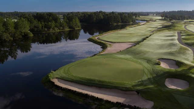 View of the 2nd green at Moorland Course.