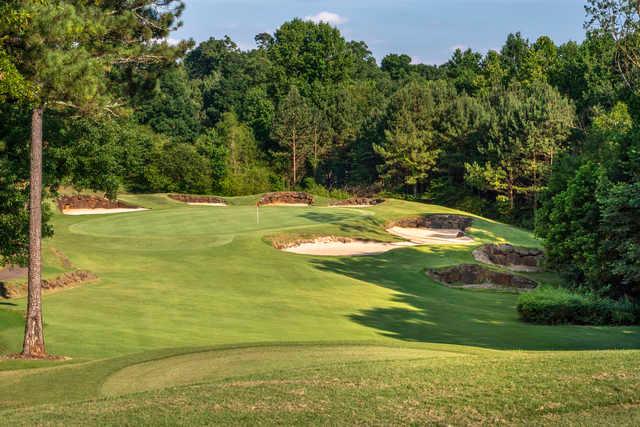 View of the 2nd green at The Chimneys Golf Course.