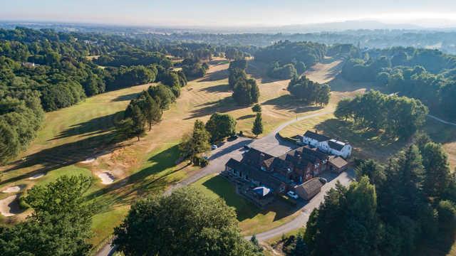Aerial view from Prestbury Golf Club.