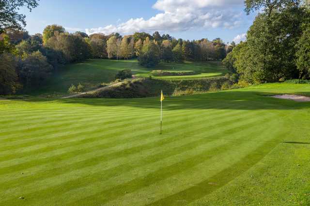 View from a green at Prestbury Golf Club.
