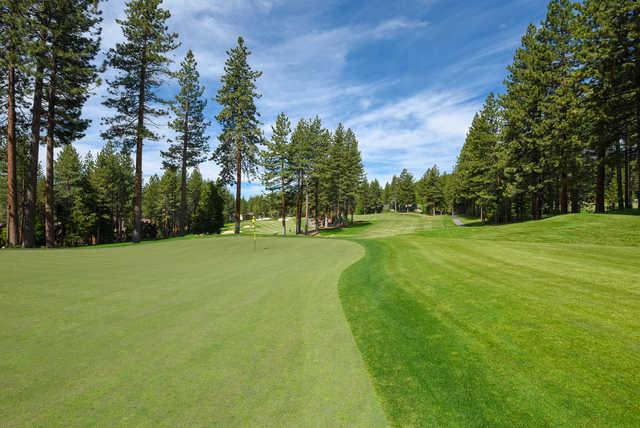 View of the 3rd green from the Championship course at Incline Village Golf Resort