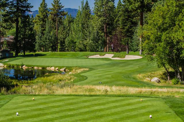 View from the 14th tee box at Incline Village Golf Resort Championship Course.