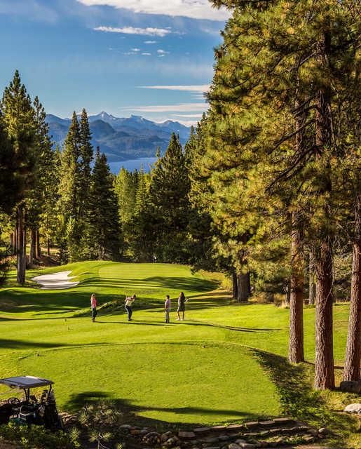 View from the 3rd tee box at Incline Village Golf Resort Mountain Course.