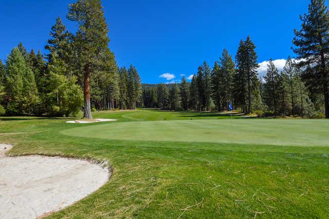 View of the 5 th green from the Moutain course at Incline Village Golf Resort.