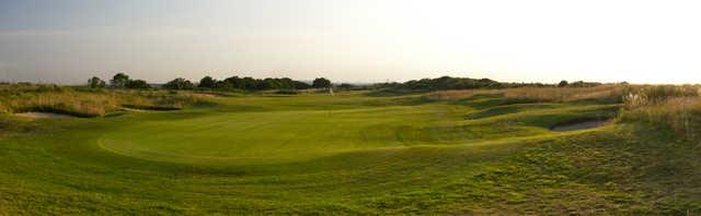 View of the 13th green from the North/East Course at Ingrebourne Links Golf & Country Club.