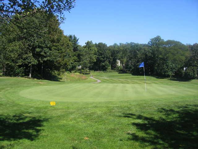 View of a green from Newton Commonwealth Golf Course.