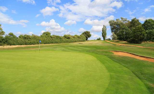 A view of the 13th green at Aspley Guise & Woburn Sands Golf Club.