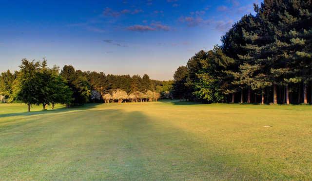 A view of fairway #2 at The Millbrook Golf Club.