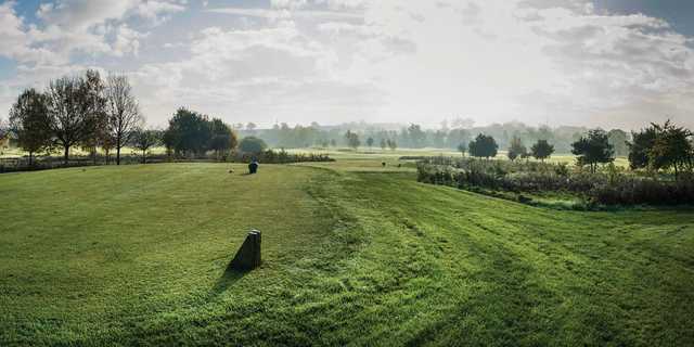 A view of a tee at Wokefield Park Golf Club.
