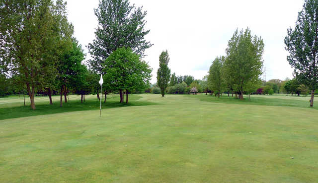 A view of a hole at Iver Golf Club.