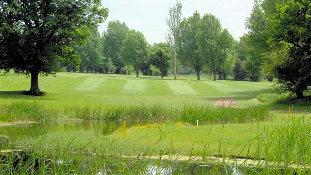 A view over the water from Alsager Golf & Country Club.