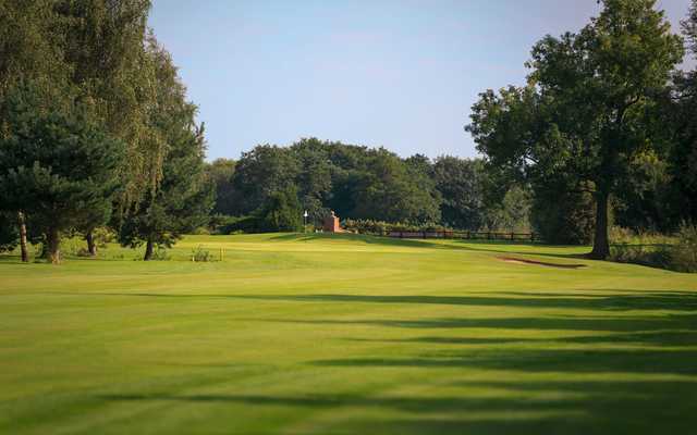 A view of the 17th hole at Heyrose Golf Club.
