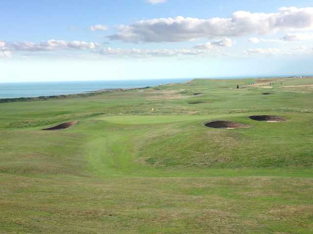 A view of the 3rd green at Furness Golf Club.