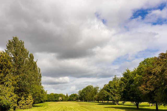 View of the 9th fairway and green at Girton Golf Club.