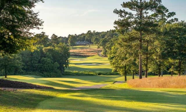 View from the 9th tee at The Chimneys Golf Course.