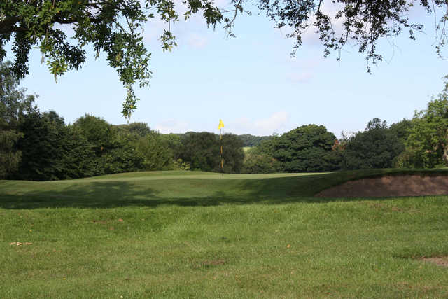 A view of the 9th hole at Alfreton Golf Club.