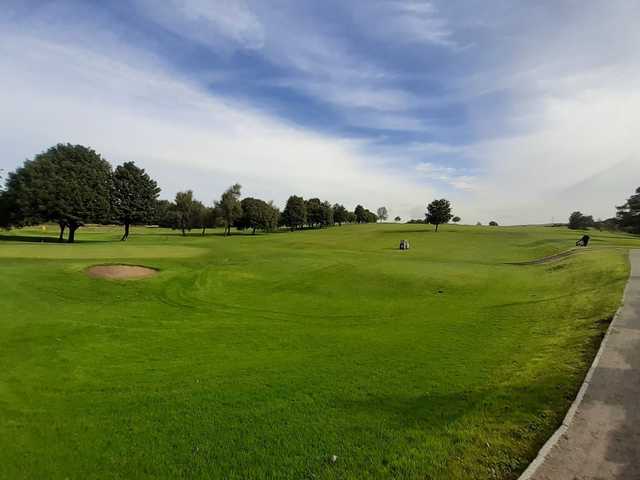 A view of a hole at Buxton & High Peak Golf Club.