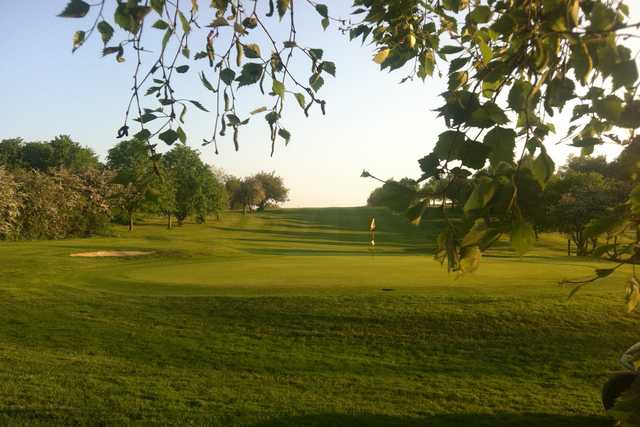 A view of a hole at Mickleover Golf Club.