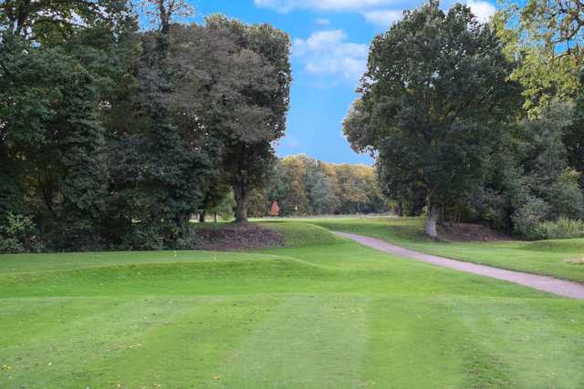 A view of the 17th tee at Renishaw Park Golf Club.