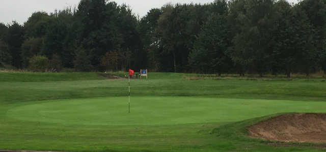 A view of the 11th green at South Chesterfield Golf Club.
