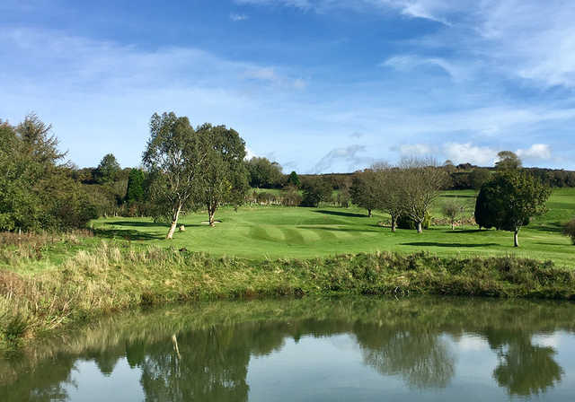 A view of a green at Dinnaton Golf Club.