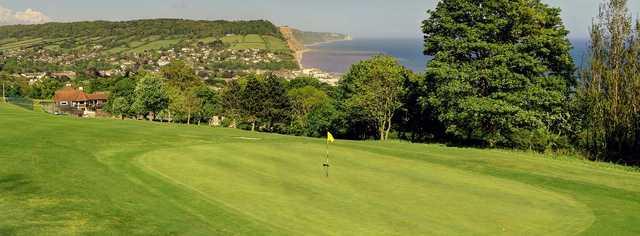 A view of a hole at Sidmouth Golf Club.