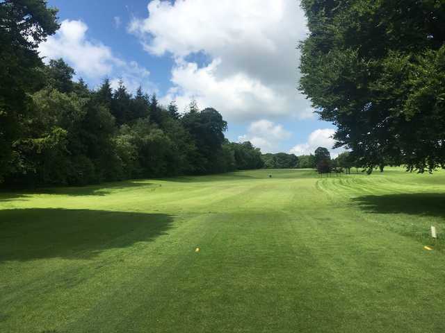 A view from a tee at Sparkwell Golf Course from Welbeck Manor.