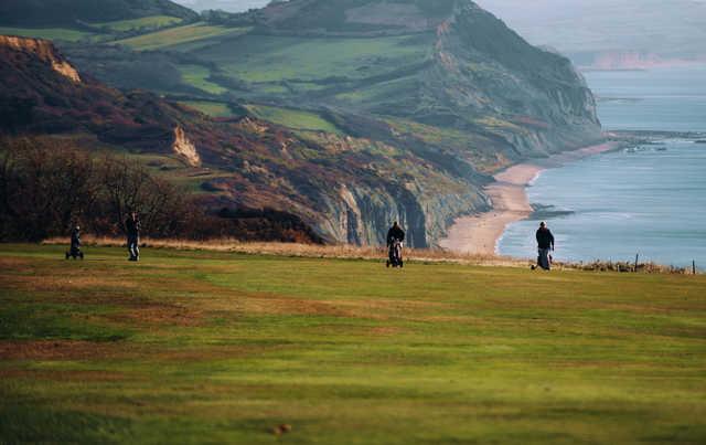 A view from Lyme Regis Golf Club.