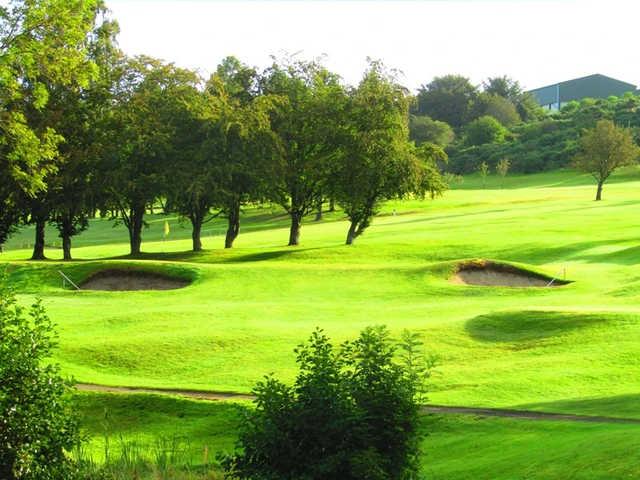 A view of green #6 at Consett & District Golf Club.