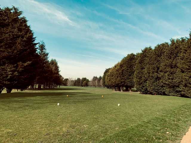 A view of a tee at Allerthorpe Golf & Country Park.