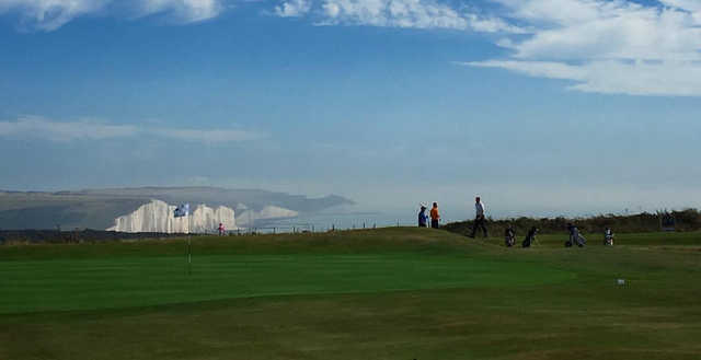 A view of hole #13 at Seaford Head Golf Club.