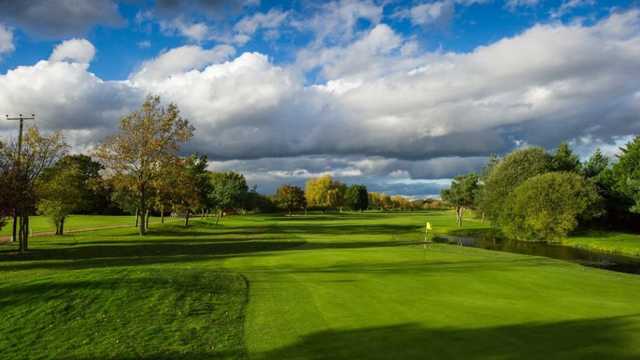 A view of hole #18 at Stapleford Abbotts Golf Club.