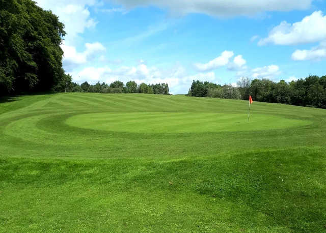 A view of the 14th hole at Painswick Golf Club.