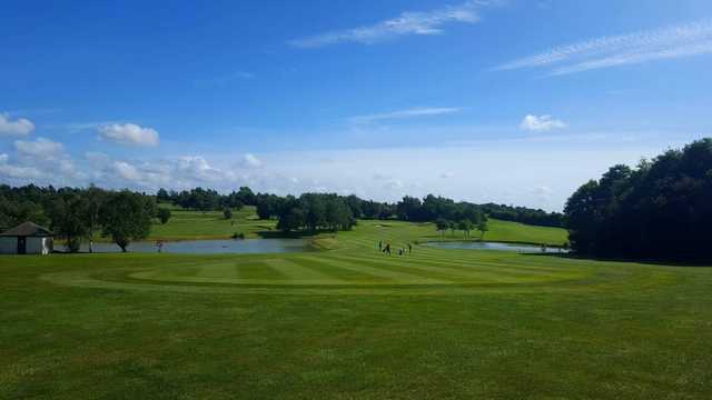 A sunny day view from Thornbury Golf Centre.