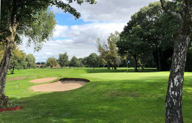 A view of a hole at Blackley Golf Club.