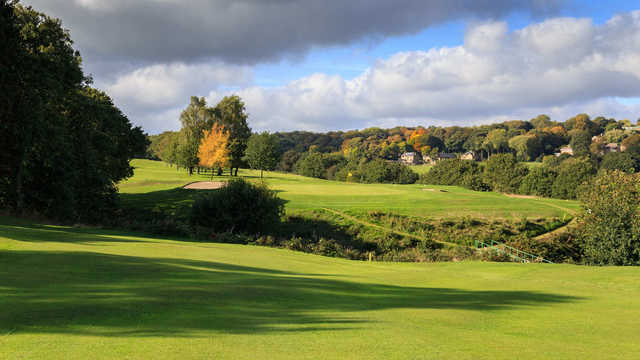 A view of the 3rd green at Deane Golf Club.