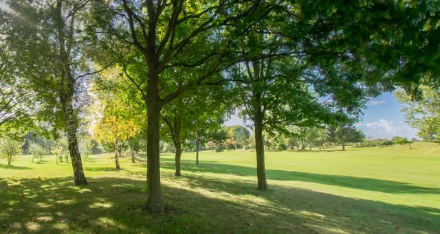 A view of a fairway at Dunham Forest Golf & Country Club.