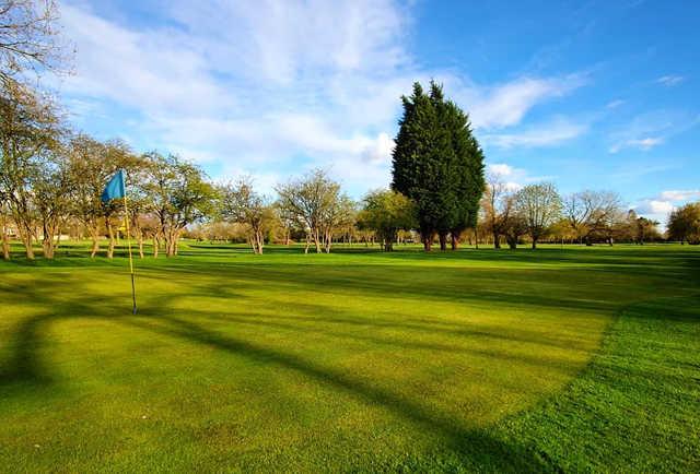 A view of a hole at Flixton Golf Club.