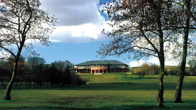 A view of the clubhouse at Rochdale Golf Club.
