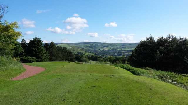 A view from a tee at Saddleworth Golf Club.