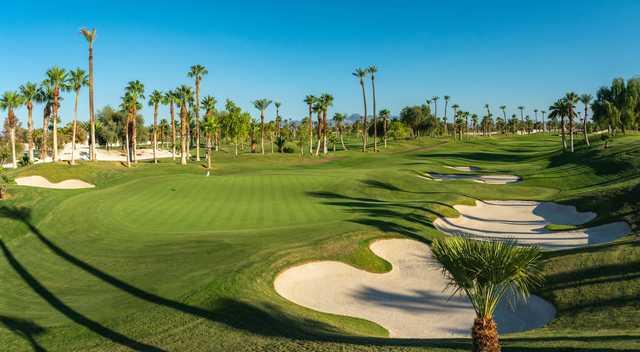 Looking back from the 12th green at Bali Hai Golf Club.