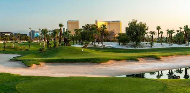 View of the 11th green at Bali Hai Golf Club.